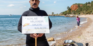 Adalar Belediye Başkanı Akpolat Martha Koyu için dalış yaptı