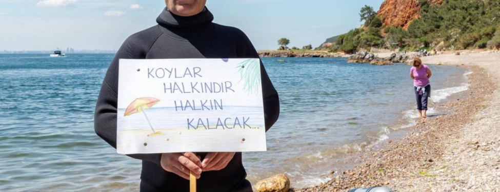 Adalar Belediye Başkanı Akpolat Martha Koyu için dalış yaptı
