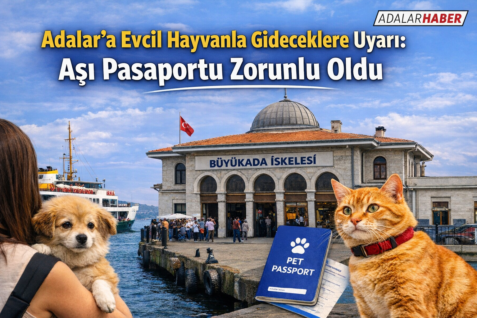 Adalar’a Evcil Hayvanla Gideceklere Uyarı: Aşı Pasaportu Zorunlu Oldu